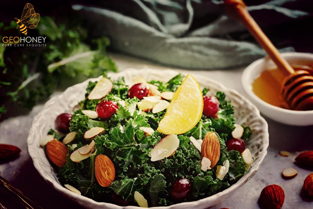 Honey Kale Currant & Almond Salad Recipe