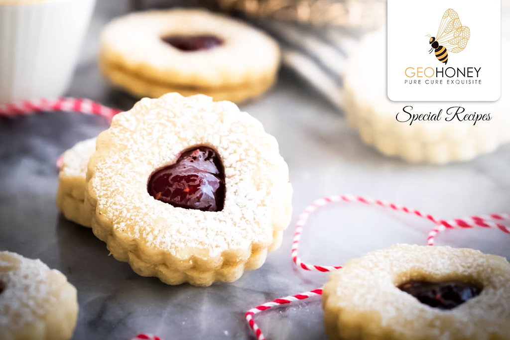 Recipe of Honey Vanilla Linzer Cookies