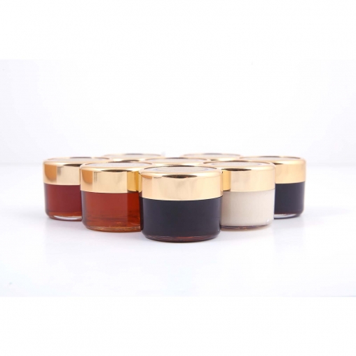 Assorted Bee Honey in a Wooden Box, 28.3g X 8