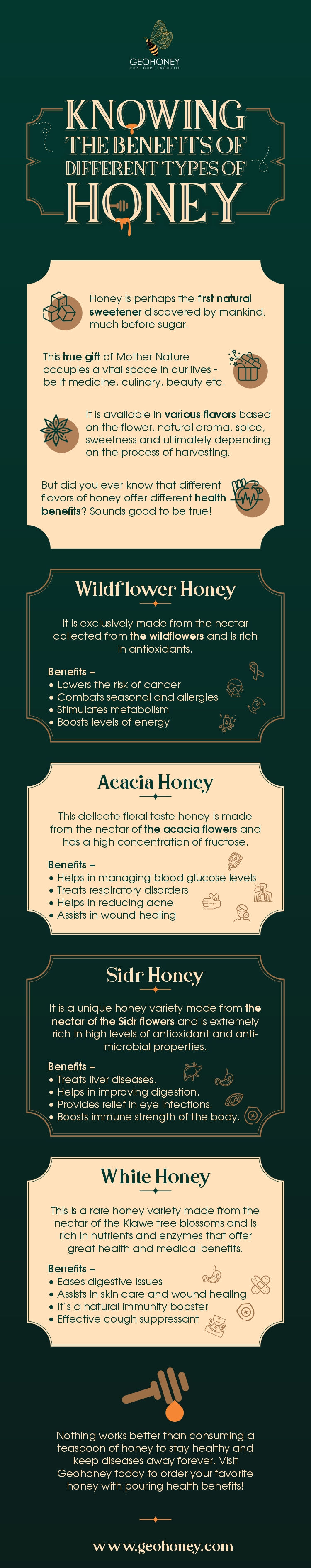 التعرف على فوائد أنواع العسل المختلفة