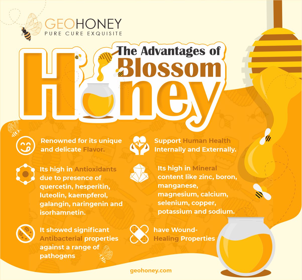 Blossom Honey Advantages - Geohoney